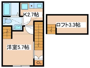 ラ・ルーチェF【2階】の間取り