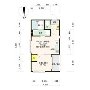ハーモニーテラス中宮II【1階】の間取り