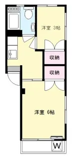 三田豪徳寺コーポ【6階】の間取り