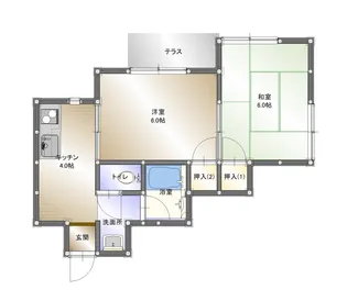 ファーストハイツ【1階】の間取り
