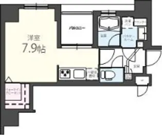 エリートタウン日本橋【8階】の間取り