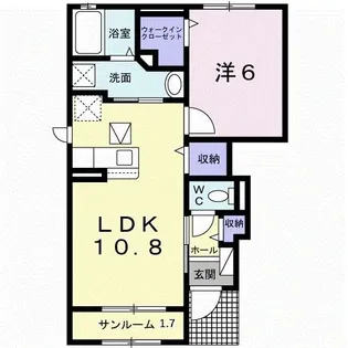 アルソレイユ II【1階】の間取り