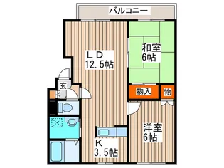 パープルハイム【2階】の間取り