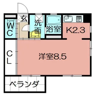 アクア清水【3階】の間取り