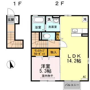 フロレスタII【2階】の間取り