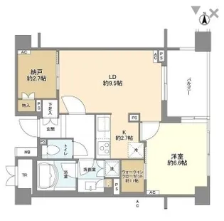 パークコート高輪ヒルトップレジデンス【3階】の間取り