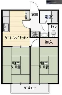 ハイツ八幡山【2階】の間取り