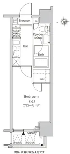 カーサスプレンディッド新宿御苑【7階】の間取り