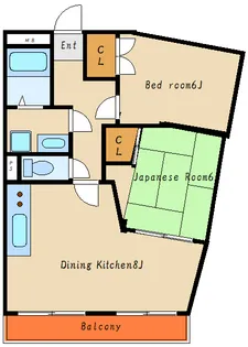 セオコート明石II【3階】の間取り