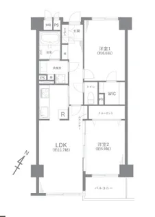 駒込八幡坂ガーデニア【5階】の間取り