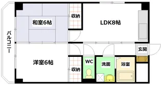 コーポ英【4階】の間取り