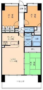 サーパス萱町第2【10階】の間取り