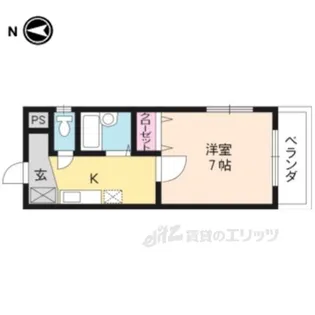 ビュ-テラスK【1階】の間取り