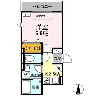 グロワール【2階】の間取り