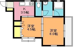 サングリーン【2階】の間取り