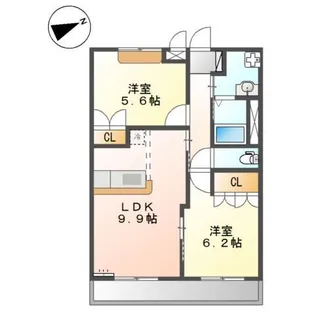 ハーフパッチ【2階】の間取り