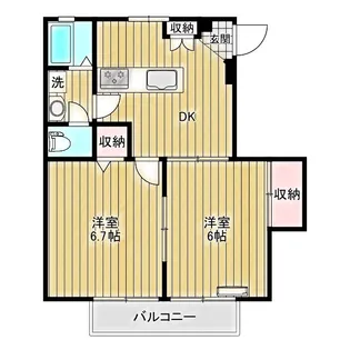 リバーサイドメゾンA【2階】の間取り