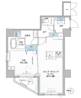 Gate127【5階】の間取り