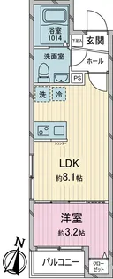 LUXIS久米川【2階】の間取り