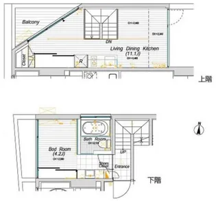 デュフレ自由が丘【3階】の間取り