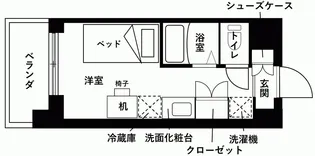 ウエリスアイビー世田谷仙川【2階】の間取り