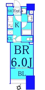 ネベル横浜関内【10階】の間取り