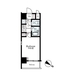 プレサンス同心アーバンステージ【3階】の間取り