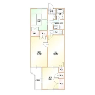 ヴェルコープ小田切【2階】の間取り