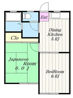 メイプルよりずみB【2階】の間取り