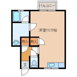 ソレイユえびす【2階】の間取り