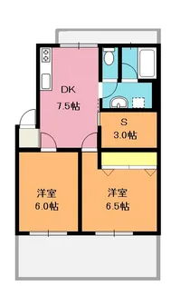 スカイレジデンス【1階】の間取り