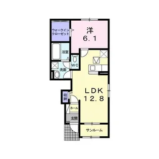 ビ・オーラ さくら【1階】の間取り