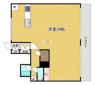 カサ高津1番館【7階】の間取り
