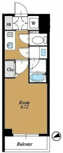 コンシェリア東京THE RESIDENCE【2階】の間取り