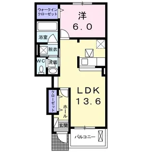 グラード多米 B【1階】の間取り