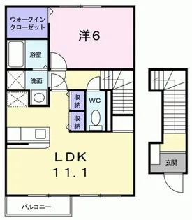メゾン ド ズッカ【2階】の間取り