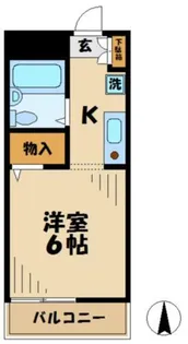 エーリフローレンス【1階】の間取り