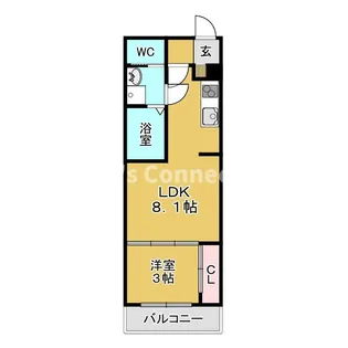 ブラン台原【2階】の間取り