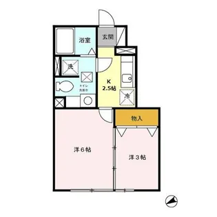 セジュールレーヌ103【1階】の間取り