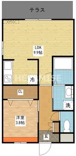 メゾン唯【1階】の間取り