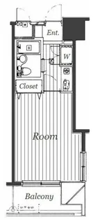 コスモ門前仲町【2階】の間取り