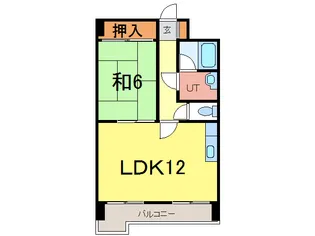 ダイアナ常盤ヒルズ【6階】の間取り