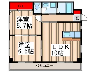 SUNNY COURT【2階】の間取り