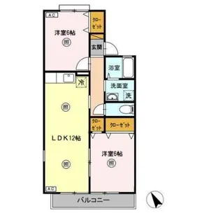 ベルハイムII【1階】の間取り