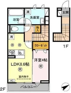 TORISIA川口【2階】の間取り