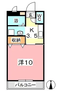 フジパレス【3階】の間取り
