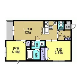 アトリエール【1階】の間取り