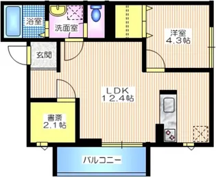 カーサレオン鎌倉【2階】の間取り