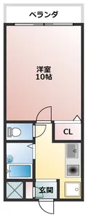 暁21・うえきI号館【2階】の間取り