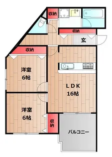 シーサイドパストラル林崎II【2階】の間取り